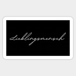 Lieblingsmensch - german language Sticker